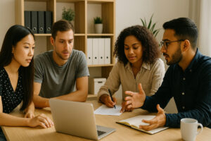 leadership autentic echipă eficientă colaborare echipe succes business intalnire BC